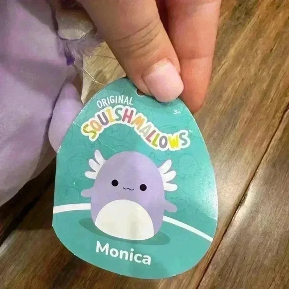 Squishmallow deep sea squad - Monica the purple axolotl 8” fish plush BNWT - Picture 3 of 4